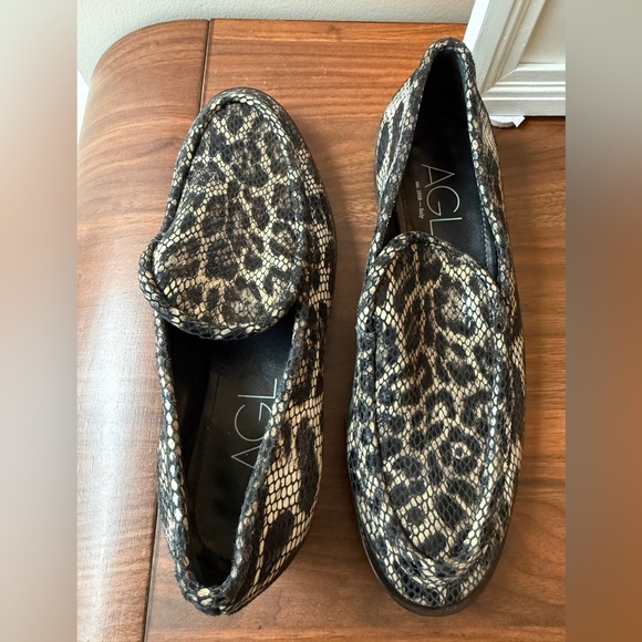 Agl Shoes - AGL leopard print loafers size 7